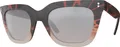 Produktbild: Damen Polarisierte Rundglas Designer Sonnenbrille Schwarz-Rot