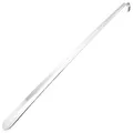 Produktbild: TelMo 70cm Schuhanzieher aus Metall, sehr stabile Ausführung, lang Schuhlöffel