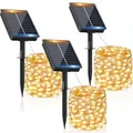 Produktbild: FIFlying Solar Lichterkette Aussen, 3x12M 120 LED Solarlichterkette Außen Wetterfest 8 Modi IP65 Wasserdicht Solar Lichterkette Outdoor für Balcony Garten Zaun Camping Hof Party Hochzeit