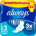 Produktbild: always Damenbinden Ultra Day Long Plus, Größe 3, geruchsneutralisierend, mit Flügeln, 84 Stück