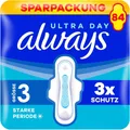 Produktbild: Always Ultra Damenbinden Flügel 84 Stück Größe3 Long Plus Saugfähig