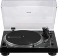 Produktbild: Audio-Technica AT-LP120XBT-USB. Typ: Plattenspieler mit Direktantrieb, Betrieb: Manuell, Produktfarbe: Schwarz. Form: S-förmiger Tonarm, Armlänge: 23,1 cm, Auskragung: 1,6 cm. Bluetooth-Profile: A2DP, Bluetooth-Bereich: 10 m. Netzteiltyp: AC, Stromverbrauch (Standardbetrieb): 2,75 W, Netzteil Eingansgsspannung: 100 - 240 V. Breite: 452 mm, Tiefe: 352 mm, Höhe: 141,6 mm (AT-LP120XBTUSBBK)
