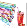 Produktbild: 50 Stück Hart Wiederverwendbare Strohhalme, Spülmaschinengeeignet strohhalme ...