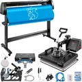 Produktbild: VEVOR 38x30cm Heißpresse maschine 5 In 1 Transferpresse hitzepressemaschine und 1350mm Vinyl Cutter Plotter Cutting Plotter Desktop Machine