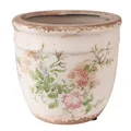 Produktbild: 6CE1541M Blumentopf Übertopf Pflanztopf Blumen Blüten Zweige Ø 15x14 cm Clayre &