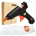 Produktbild: Crenova Feuerfest Heißklebepistole mit (130 * 7mm) 30pcs Klebestick Heißklebe...