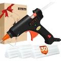 Produktbild: Crenova Feuerfeste Heißklebepistole mit 30 Klebesticks – Schnelle, Safe DIY R...