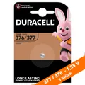 Produktbild: 1 x Duracell 376 / 377 SR626 Uhren Batterie Knopfzelle SR66 1,55V Silberoxid