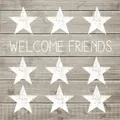 Produktbild: PPD Welcome Friends Tisch Servietten 20 Stück Tissue Taupe Weiß 33x33 cm
