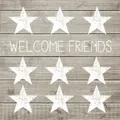 Produktbild: PPD Welcome Friends Tisch Servietten 20 Stück Tissue Taupe Weiß 33x33 cm