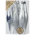 Produktbild: Inges Glas Christbaumschmuck Eiszapfen Kunststoff 15 cm 6 Stück silber