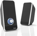 Produktbild: Hama PC Lautsprecher Sonic USB 3.0, 3,5 mm Klinke 3 W, aktive Boxen für Computer