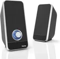 Produktbild: Hama Lautsprecher USB 3,5mm Aktivboxen 3W Regler PC Laptop Smartphone Schwarz
