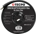 Produktbild: TECPO Druckluftschlauch 6/12mm, 10m lang, Luftschlauch 20 bar (290 psi) Arbeitsdruck, 1/4 Anschlussstück für Kompressor, Reifenfüller und Schlagschrauber