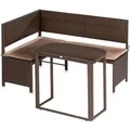 Produktbild: Garten-Eckbank-Set 2-tlg. Braun