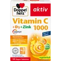 Produktbild: Doppelherz aktiv Vitamin C 1000 + D3 + Zink 4009932135565