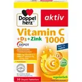 Produktbild: Doppelherz aktiv Vitamin C 1000 + D3 + Zink Depot-Tabletten 30 St