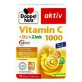 Produktbild: Doppelherz Vitamin C 1000 + D3 + Zink Depot Tabletten, 30 St PZN 17580390 ✅
