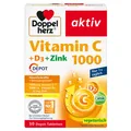 Produktbild: Doppelherz Vitamin C 1000 + D3 + Zink – 30 DEPOT-Tabletten