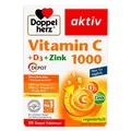 Produktbild: DOPPELHERZ Vitamin C 1000+D3+Zink Depot Tabletten 30St PZN 17580390