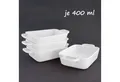 Produktbild: KVOTA Auflaufform 4-er Set rechteckig, keramik 400ml,MINI,ca.9,5x4x13cm,für je 1 Portion, Keramik, (4-St), Antikratz-Glasur