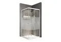 Produktbild: Schulte Eckdusche Sunny, variabler Verstellbereich 75x75 - 90x90 cm, Höhe: 180 cm, BxT: 90x90 cm, 4 mm Sicherheitsglas, Schiebetüren, Eckeinstieg, Dekor Querstreifen