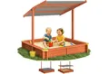 Produktbild: Spielwerk Sandkasten, Max mit Sonnendach 140x140cm imprägniertes Holz Füllstand Skala UV