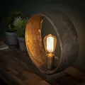 Produktbild: famlights Industrie Tischlampe Lorin Vintage Look/Steampunk Metallgestell Tischleuchte Tischlampe E27 / Metall Wohnzimmerlampe Nachttischlampe Vintage Landhaus Industrial Schlafzimmer Wohnzimmer