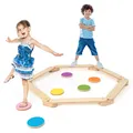 Produktbild: Kinder Balance Board Balancierbalken Holz Board