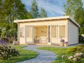 Produktbild: Gartenhaus Holz 44mm LISA 550x400cm 44mm massive Blockbohle ISO-Verglasung