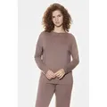 Produktbild: Mey Pyjamaoberteil Mey Damen Langarm-Shirt Serie Pure Chic Uni (1-tlg) braun XL (44)