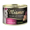 Produktbild: Miamor Dose Feine Filets Naturelle Thunfisch & Krebsfleisch 156 g  (Menge: 12 je