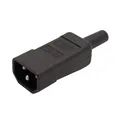 Produktbild: BACHMANN Kaltgerätestecker IEC320 C14 10A/250VAC, Schraubanschluß, schwarz