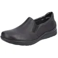 Produktbild: Rieker Slipper Alltagsschuh, Schlupfschuh, Freizeitschuh mit beidseitigem Stretch schwarz 39 EU