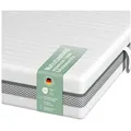 Produktbild: Hybridschaum-Matratze Balance, 7 Zonen-Matratze 90x200 cm, 140x200 cm, Wendematratze, Matratzenheld, 20 cm hoch, H2+H3, ergonomisch, atmungsaktiv, für jede Schlafposition 100 cm x 200 cm x 20 cm