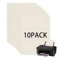 Produktbild: 10 Stück Wasserdichtes Bedruckbares klebefolie Transparentes Vinyl-Aufkleberpapier, TAIANJI Bedruckbares Holografisches Aufkleberpapier, A4 Bedruckbares Vinyl-DIY für Tintenstrahl und Laserdrucker