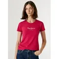 Produktbild: Pepe Jeans T-Shirt NEW VIRGINIA mit Logo-Print rosa M (38)