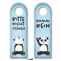 Produktbild: Bitte nicht stören Türhänger aus Filz mit niedlichem Panda