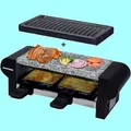 Produktbild: RACLETTE für 2 Personen MINIRACLETTE Steinplatte Emailliert GLARUS  SYNTROX