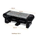 Produktbild: Raclette für 2 Personen mit Grillplatte und Heißem Stein 350W