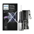 Produktbild: Philips Sonicare Kabelloser Power Flosser 3000 Munddusche, Wasserflosser für Zähne, Zahnfleisch und Mundpflege, Schwarz (Modell HX3826/33)