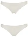 Produktbild: EMPORIO ARMANI Damen Iconic Microfiber Logoband 2er-Pack brasilianischer Slip, YOGURT, XL