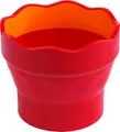Produktbild: FABER-CASTELL 181517 - Wasserbecher CLIC & GO, faltbar, rot, 1 Stück