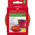Produktbild: Faber-Castell Wasserbecher Clic&Go, rot