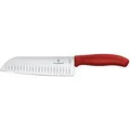 Produktbild: Victorinox Swiss Classic Santokumesser, Kullenschliff, rot, B