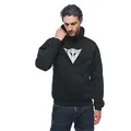 Produktbild: Dainese - Daemon X Safety Hoodie Full Zip, Motorrad Fleecejacke, Mesh Gewebe, Schulter Und Ellbogenprotektoren, Herren Motorradjacke, Schwarz/Schwarz/Weiß, 50