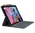 Produktbild: Logitech Slim Folio Keyboard Dock iPad 7. Gen. 10,2 Zoll Tastatur & Hülle grau iPad-Tastatur