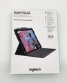 Produktbild: Logitech Slim Folio Tastaturhülle für Apple iPad 7./8./9. Gen - Graphit Deutsch