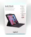 Produktbild: Logitech Slim Folio Tastaturhülle für Apple iPad 7./8./9. Gen - Graphit Deutsch