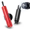 Produktbild: Sosayet Nothammer Auto mit Gurtschneider, 2er Set Auto Sicherheitshammer, 2 In 1 Gurtschneider Notfallhammer, Sicherheitshammer mit Gurtmesser, Notfallhammer fürs Auto, Bus (Schwarz Rot)